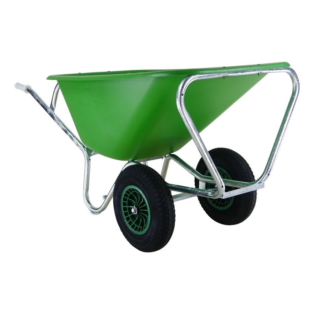 KRUIWAGEN PE GROEN 2 WIEL 165 L