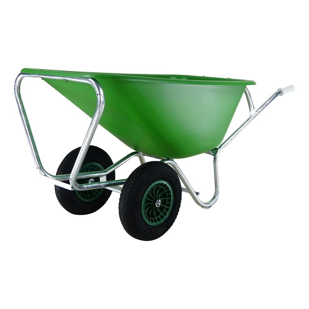 KRUIWAGEN PE GROEN 2 WIEL 165 L