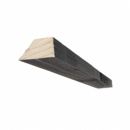 VUREN 18X45 ZWART 1-ZIJDE SCHUIN