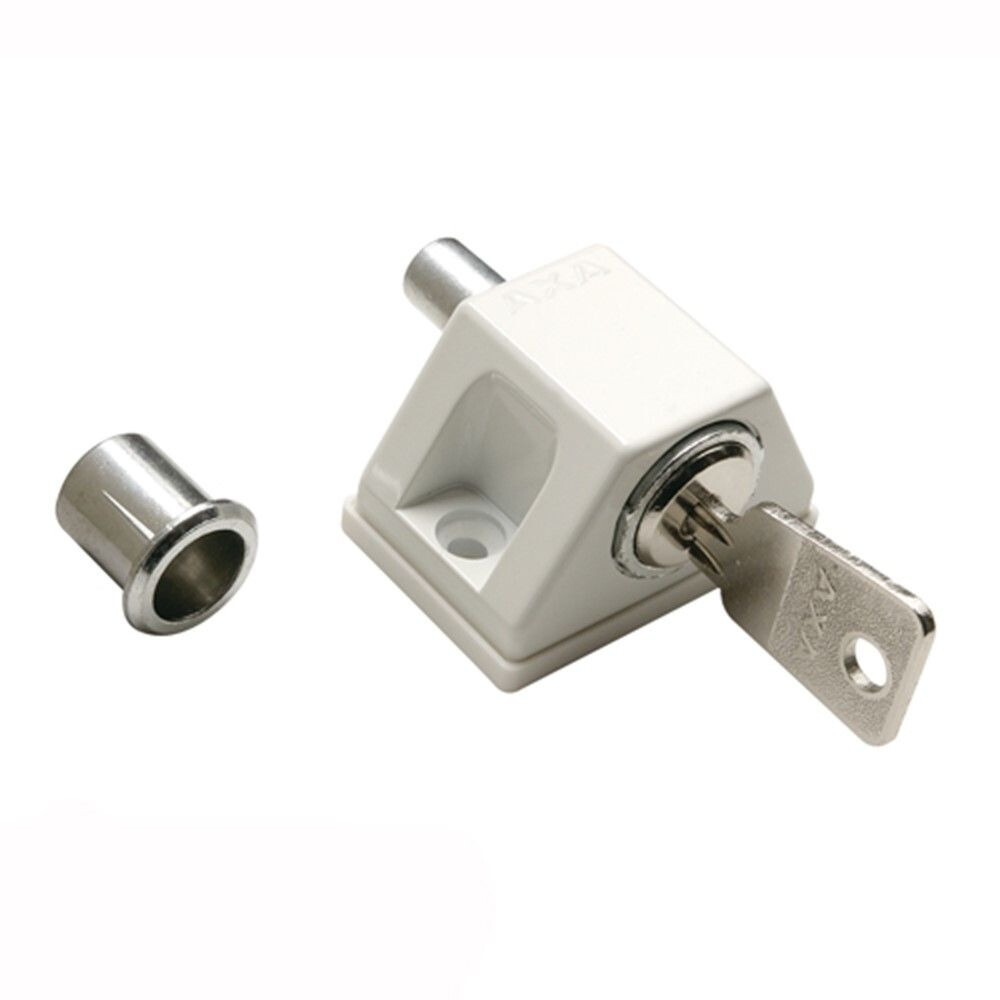 ZAMAC WIT GELAKT OPLEGSLOT/KOM/PLAAT