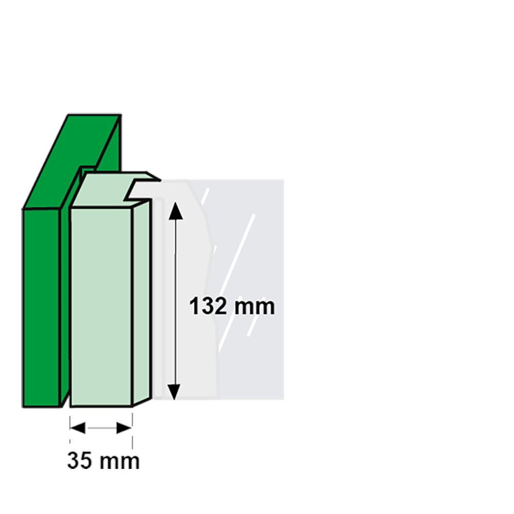 ZAMAC WIT GELAKTE RAAMSLUITING RECHTS PLAT MET NOK