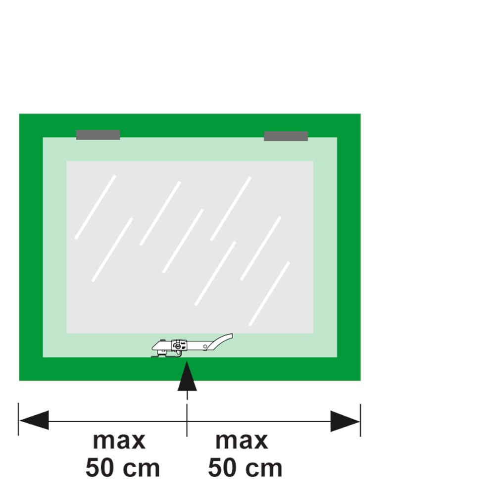 AXAFLEX RAAMUITZETT. SEC. 20MM ZWART RVS