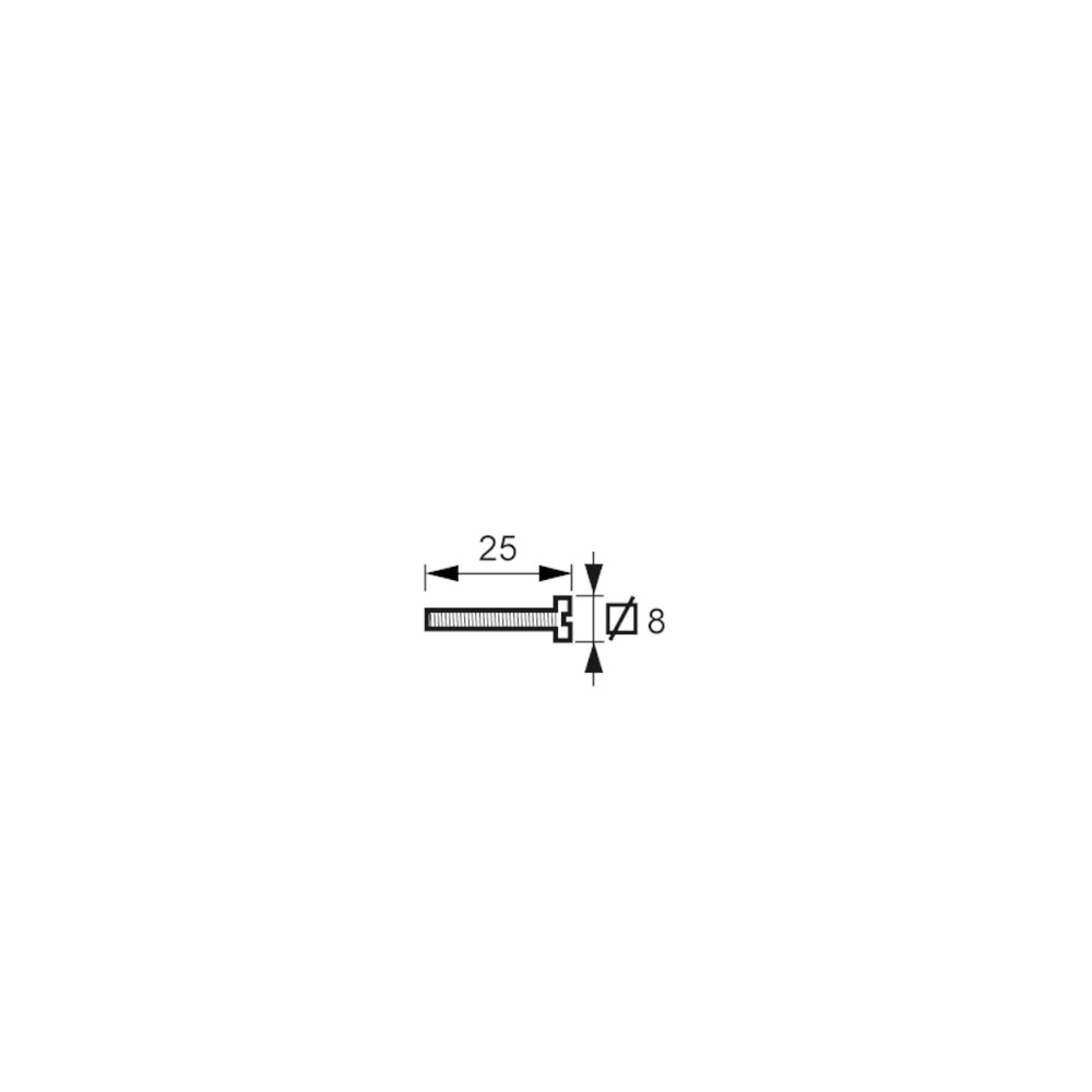 STELSCHROEF VOOR DEURKRUK M5 X 25MM