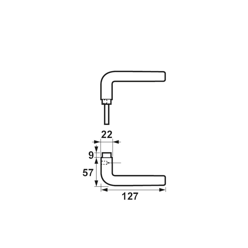 DEURKRUK 6140 TYPE "L" GESL. F1