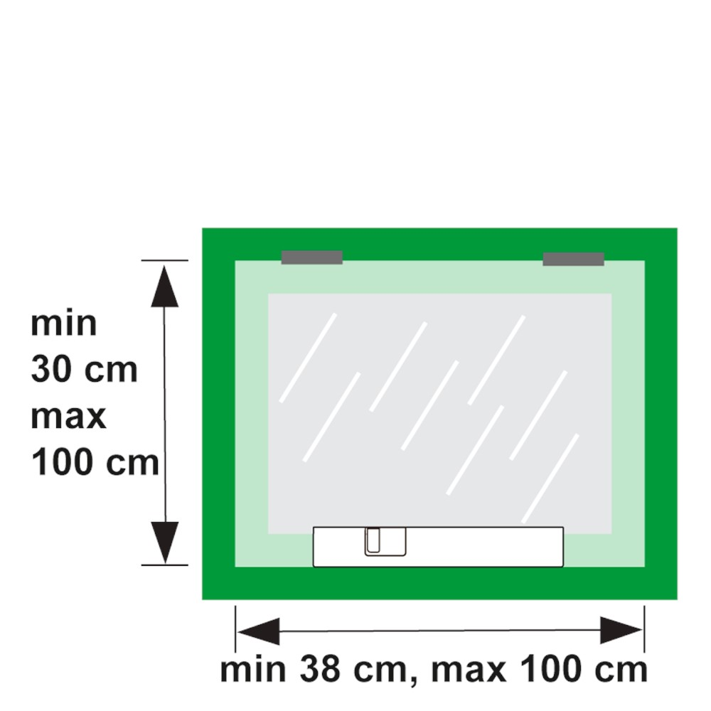 BOVENLICHTSLUITER 2900-00-98BL WIT