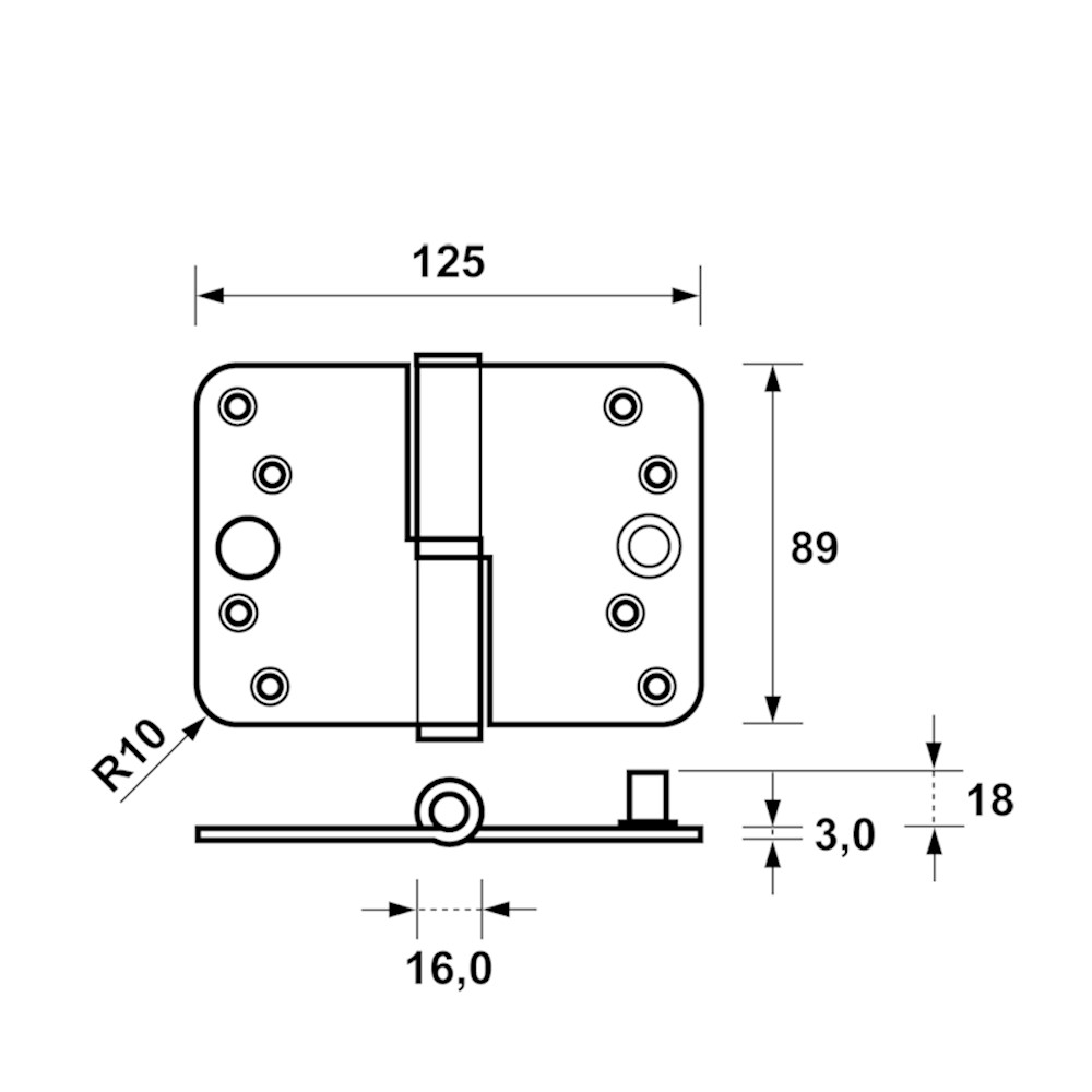 PAUMELLE RECHTS 89 X 125MM 1202-27-23-V4