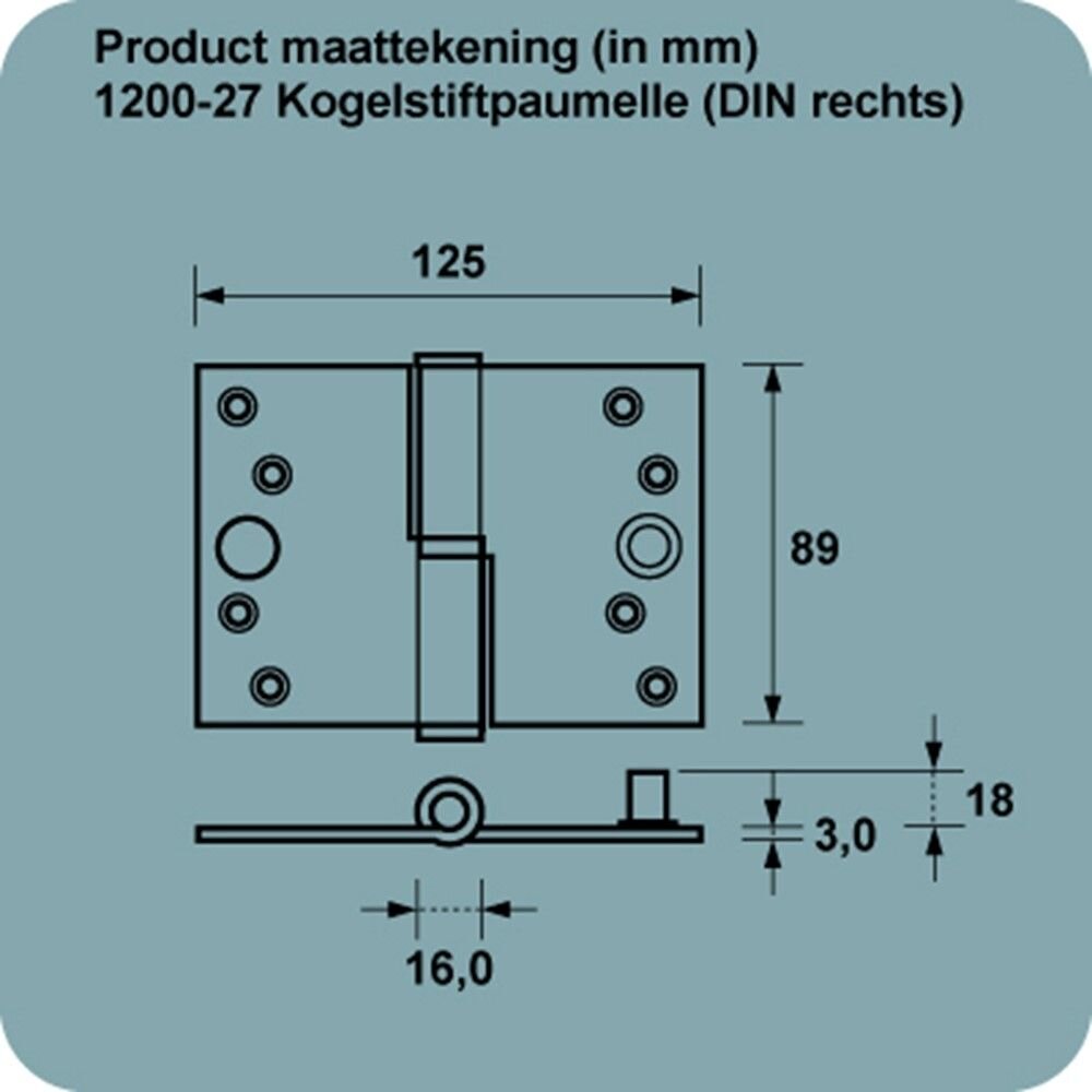 PAUMELLE RECHTS 89 X 125MM 1200-27-23-V4