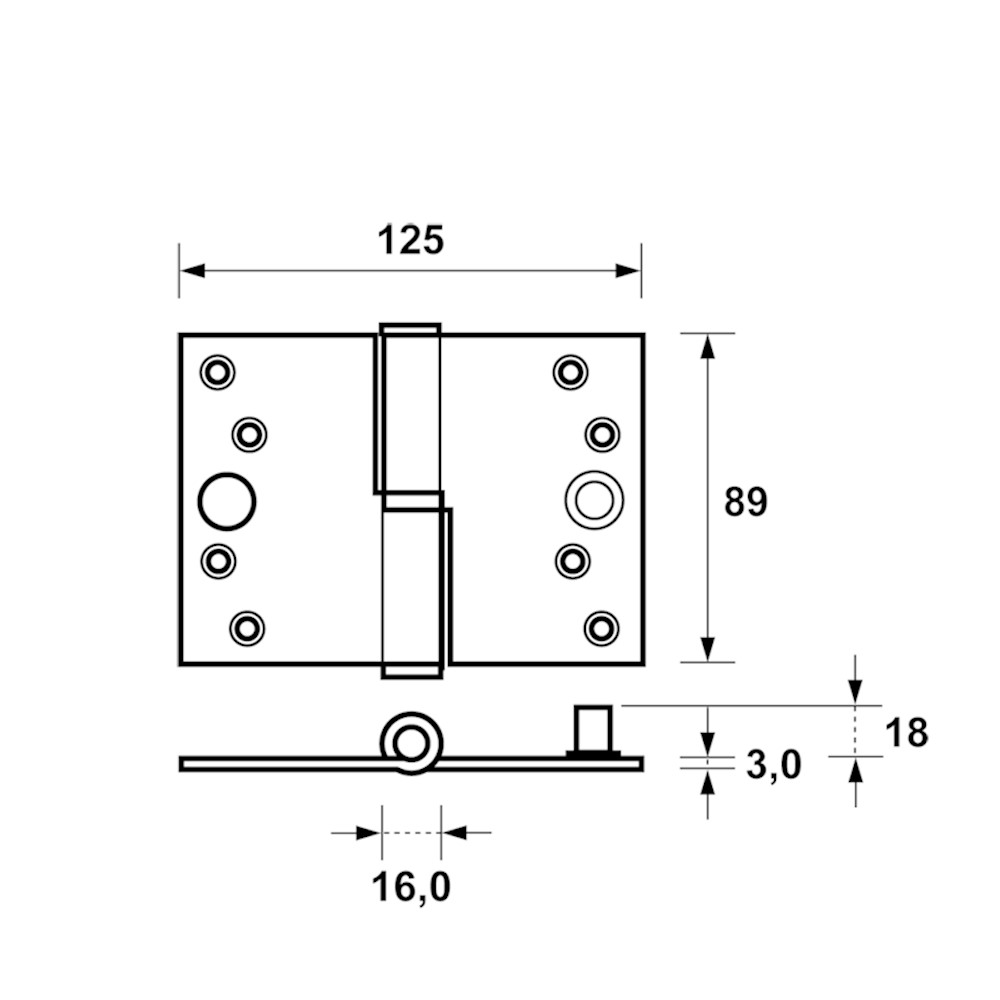 PAUMELLE RECHTS 89 X 125MM 1200-27-23-V4