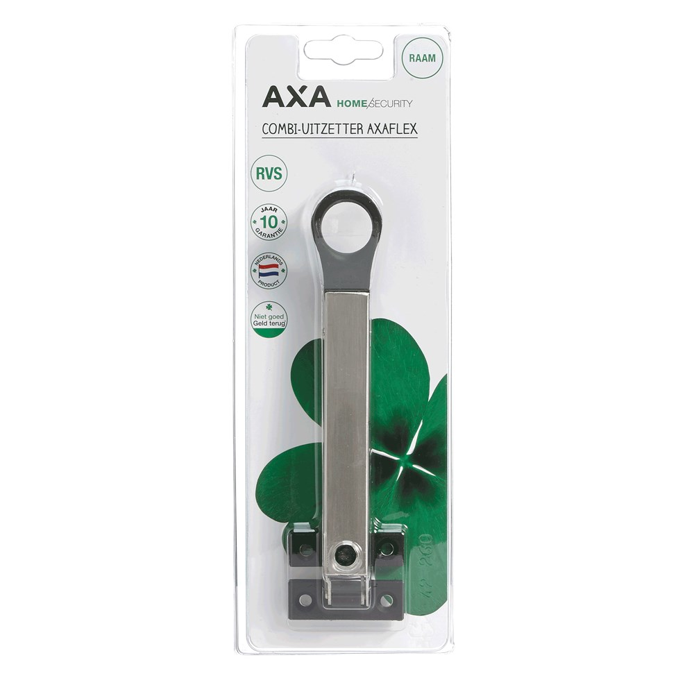 RAAMUITZETTER AXAFLEX RVS/ZWART BLIS