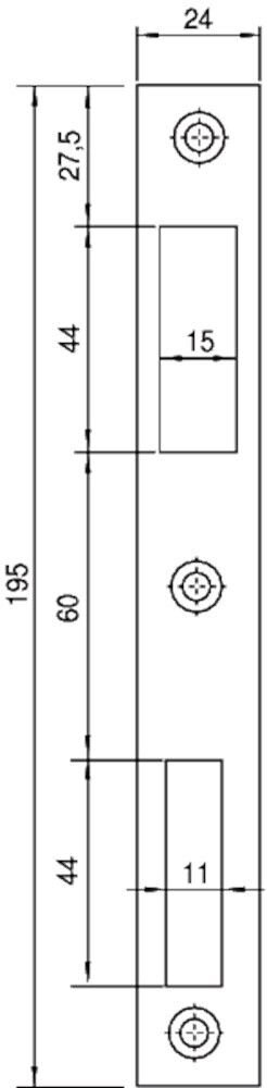 SLUITPLAAT P9600/17 - 3.0MM