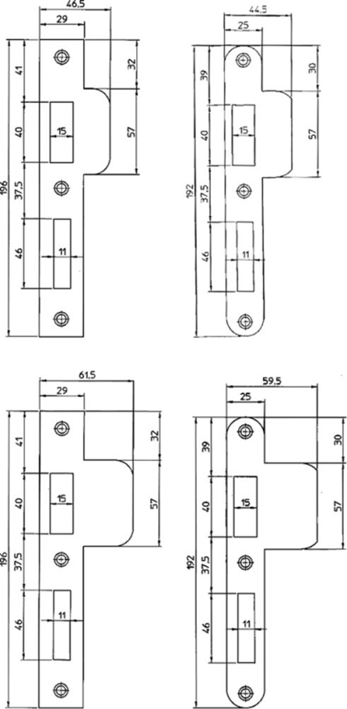 RVS SLUITPLAAT P646/17 LS