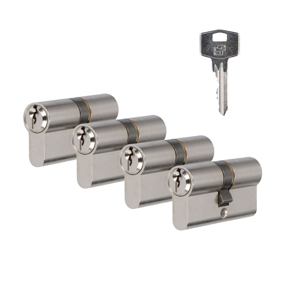 CILINDER S6 30/30 VERNIKKELD 4 GELIJKSL.