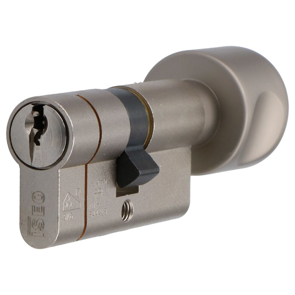 KNOPCILINDER S7 30/30 VERNIKKELD