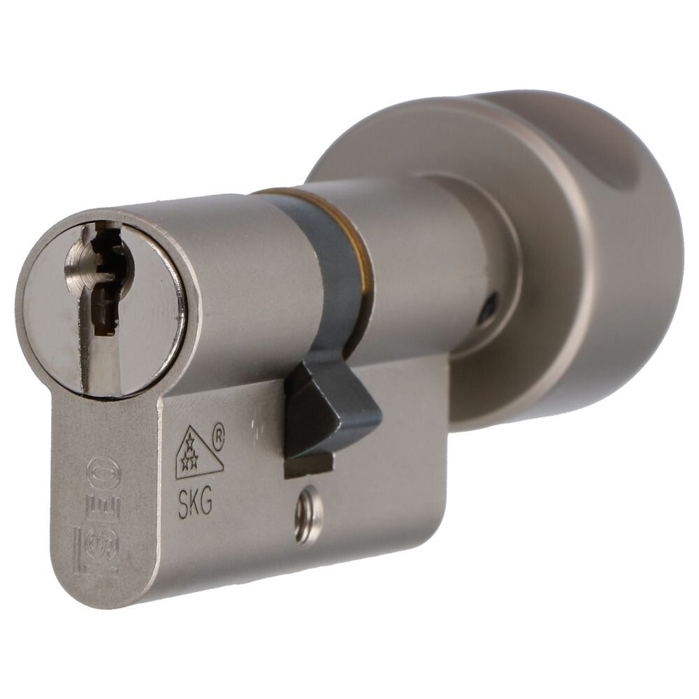 KNOPCILINDER F9 30/30 VERNIKKELD