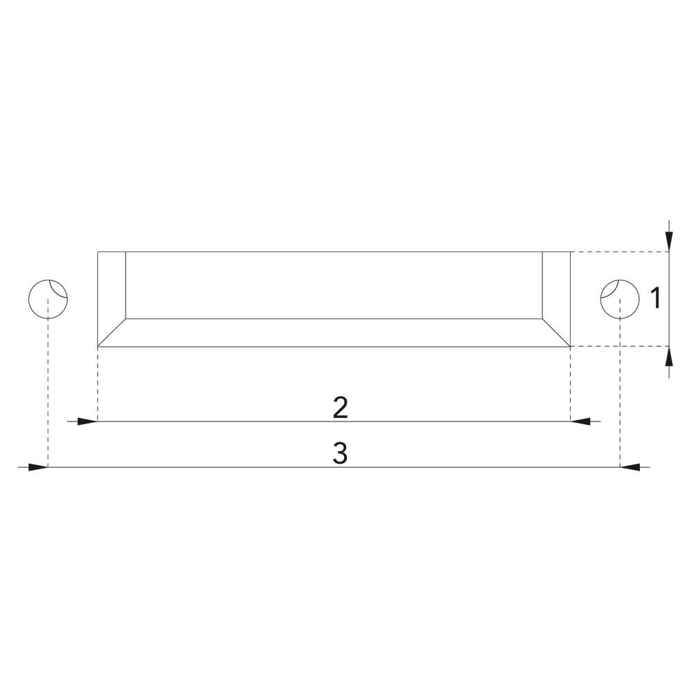 BRIEFPLAAT AFGEROND F1 38-42MM
