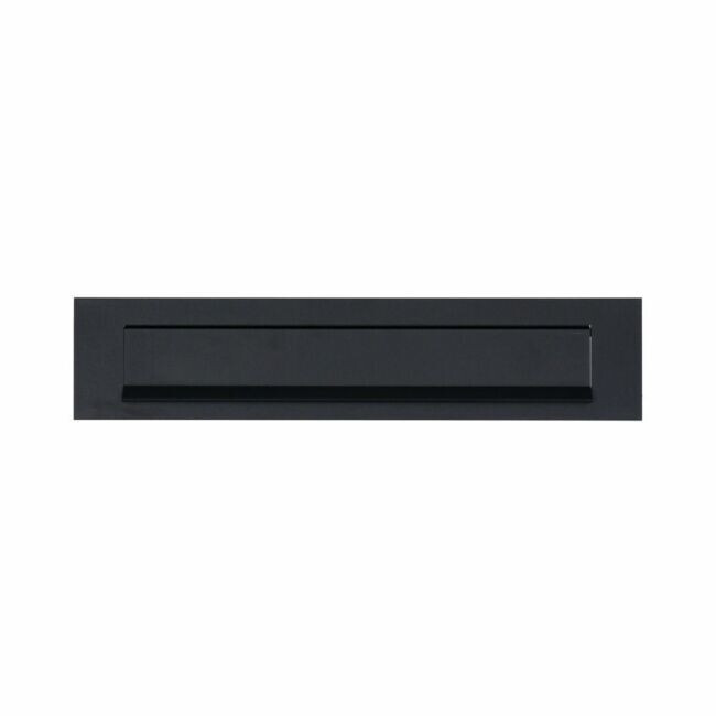 BRIEFPLAAT ZWART RECHTHOEK 38-42MM
