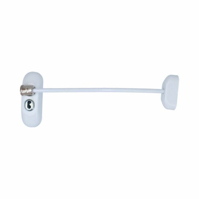 RAAMBEGRENZER AFSLUITBAAR 185MM WIT