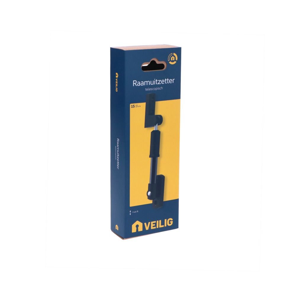 VEILIG TELEUITZETTER 90MM ZWART