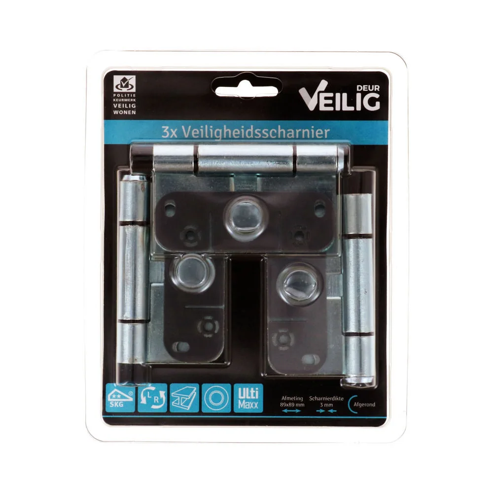 VEILIG SCHARNIER 89X89X3 ROND (3ST)