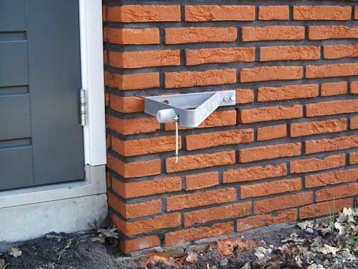 DEUROPVANGBEUGEL HAAKS ZWART