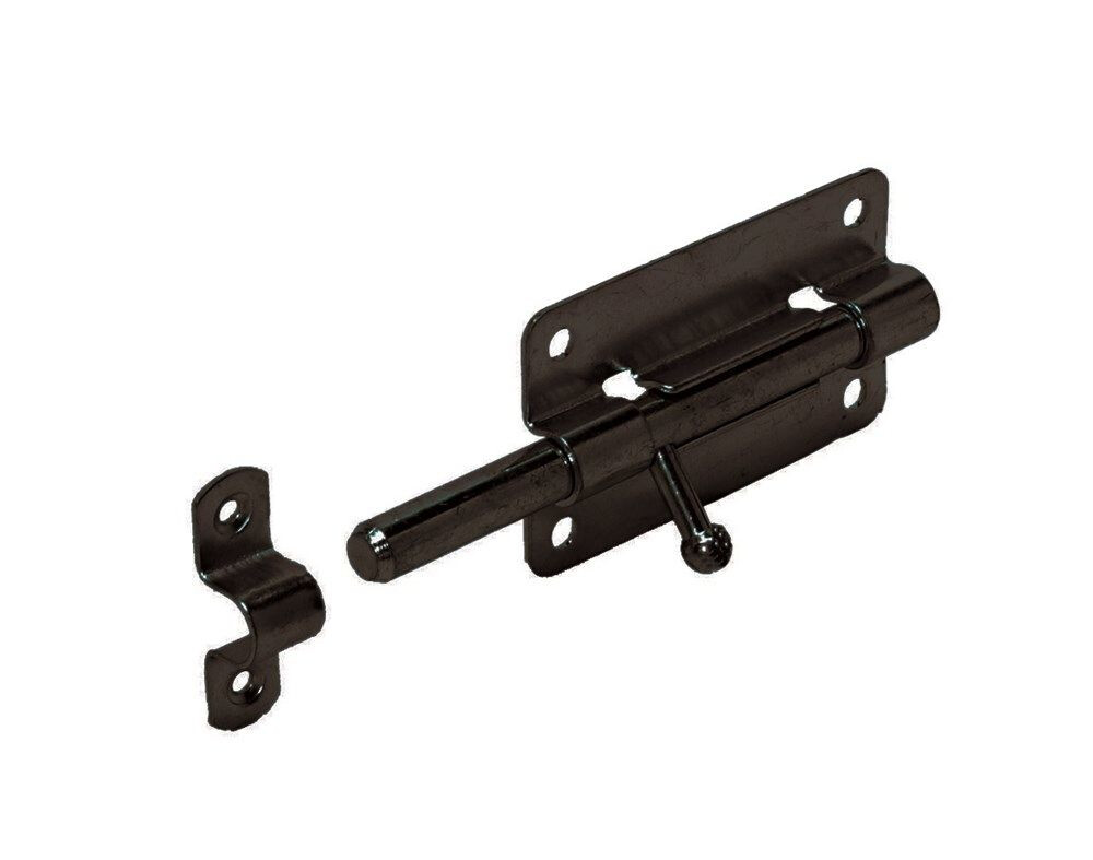 PLAATGRENDEL 100 X 50MM ZWART
