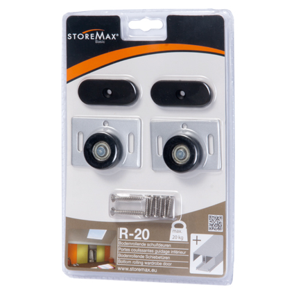 STOREMAX BASIC SCHUIFDEUR WIELSET 1 DEUR
