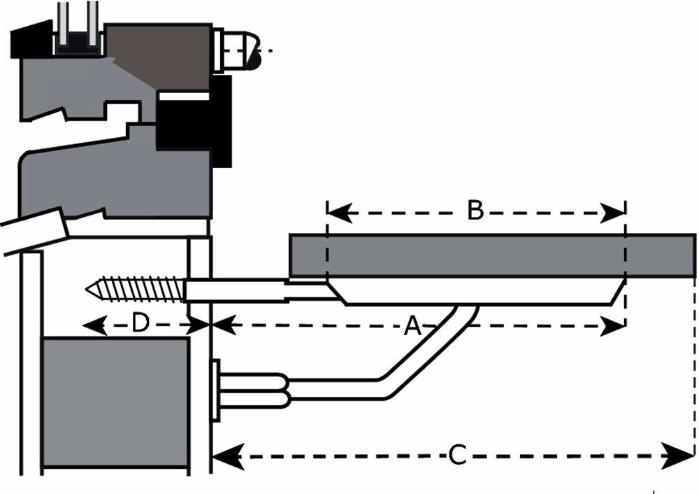 VENSTERBANKDRAGER 180MM STAAL