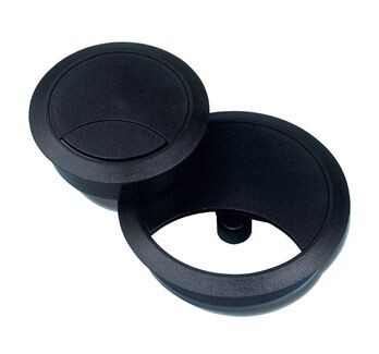 KABELDOORVOER KUNSTSTOF 80MM ZWART