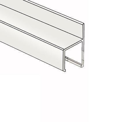 STOELPROFIEL 6MM WIT L=3000MM