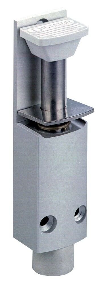 VOETDEURVASTZETTER ZE11 ZILVER SLAG 25MM