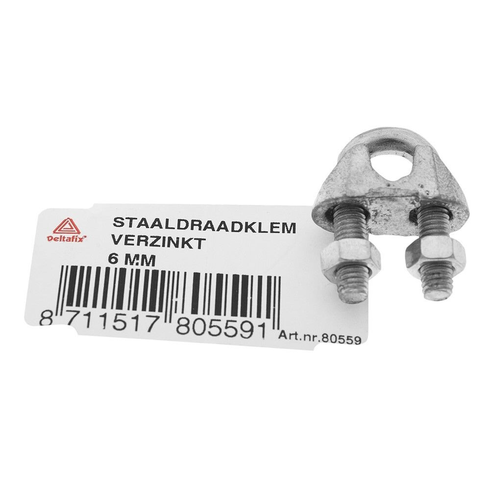 STAALDRAADKLEM 8MM VERZINKT
