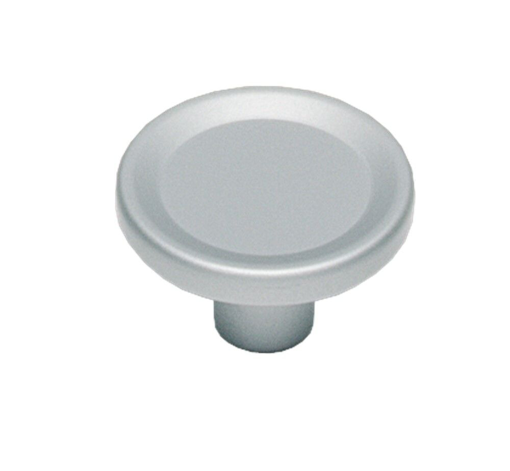 KNOP ROND GROOT CHROOM MAT