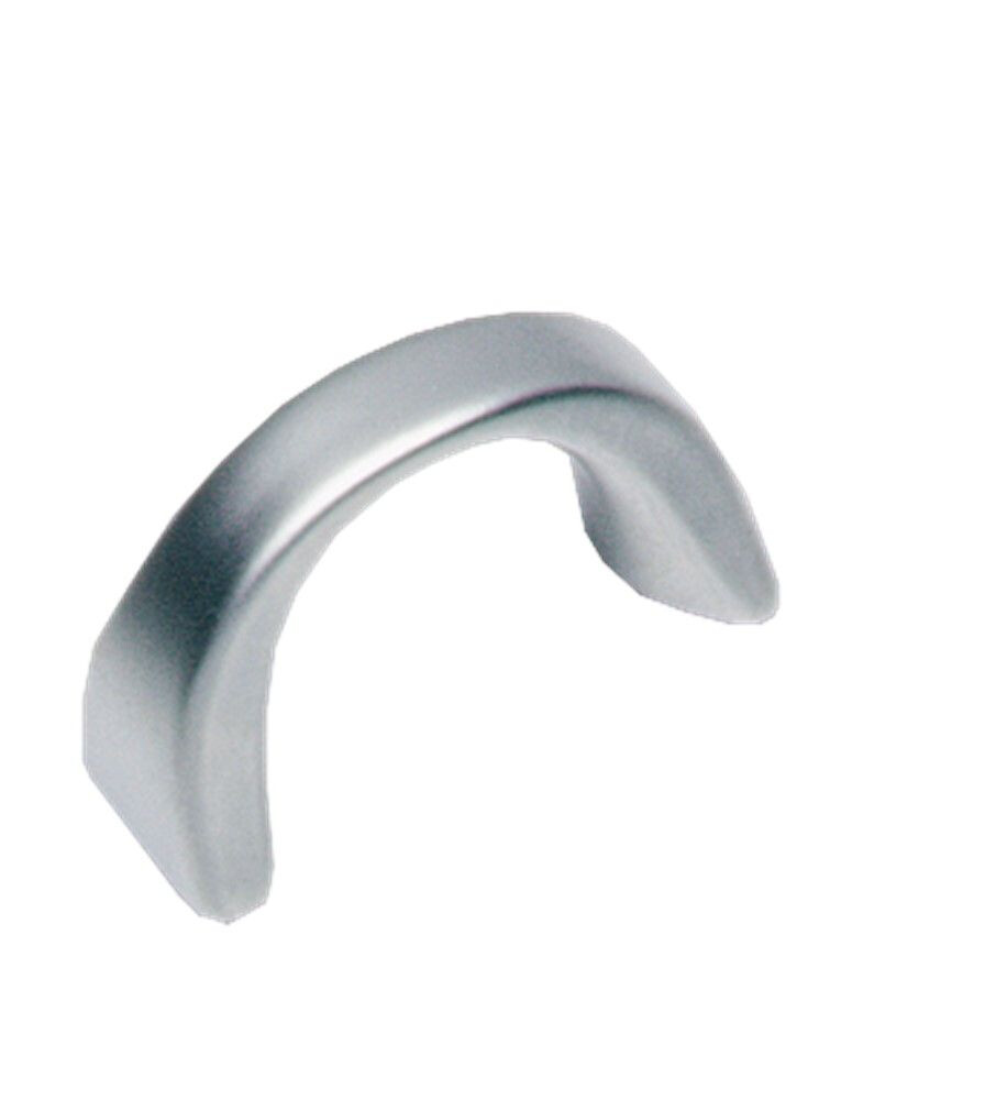 GREEP HALF ROND 32MM CHROOM MAT