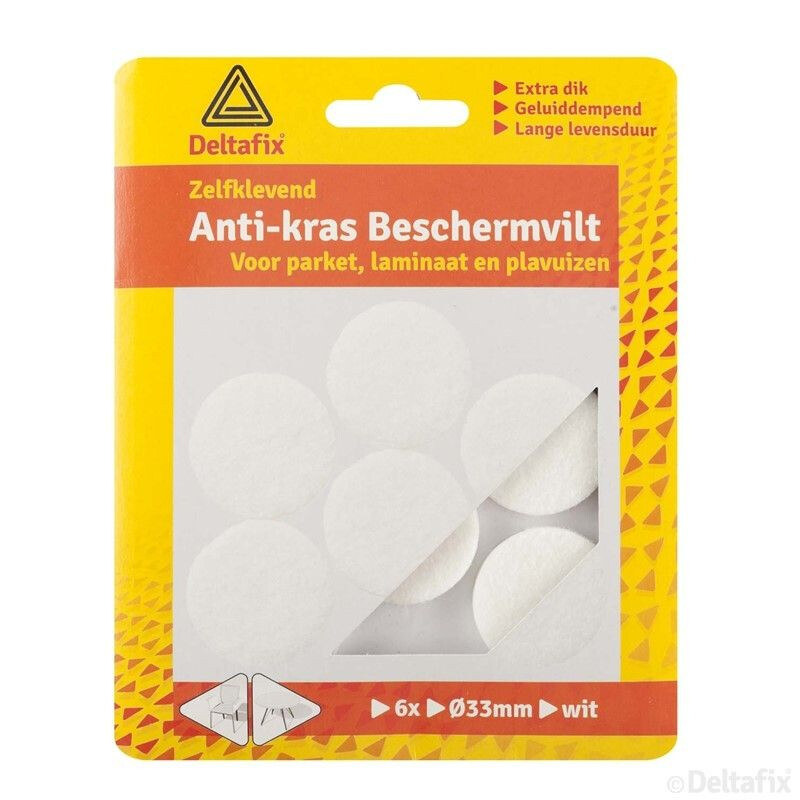 ANTI-KRASVILT ROND 33MM WIT