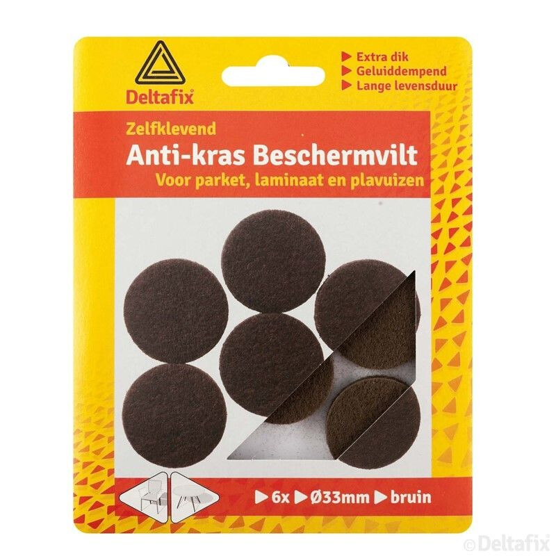 ANTI-KRASVILT ROND 33MM BRUIN