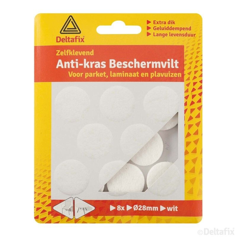ANTI-KRASVILT ROND 28MM WIT