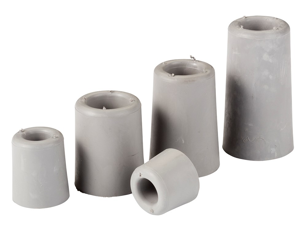 DEURSTOP RUBBER GS-60 GRIJS