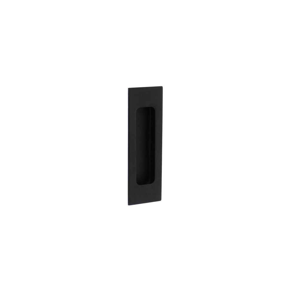 SCHUIFDEURKOM RECHTHOEK 120 X 40MM ZWART