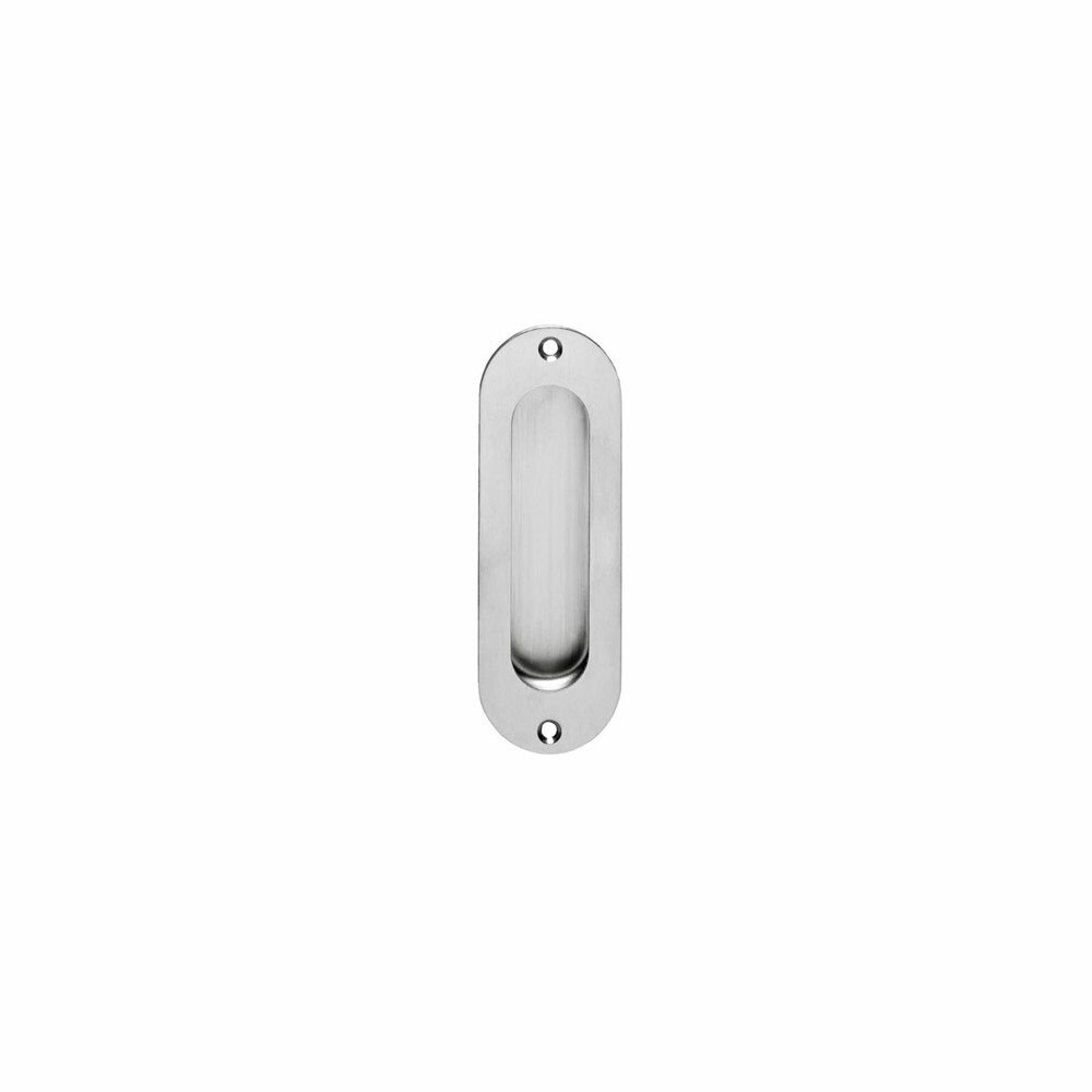 SCHUIFDEURKOM OVAAL 120 X 40MM RVS GEBORSTEL