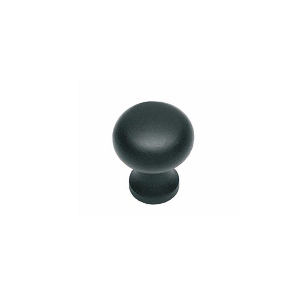 KNOP PADDESTOEL 25MM SMEEDIJZER ZWART