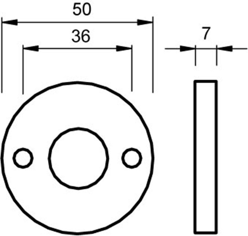 PROFIELCIINDER ROZET ROND TYPE4 RH ZWART