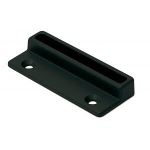 RAAMBOOMPLAATJE 74X30MM ZWART