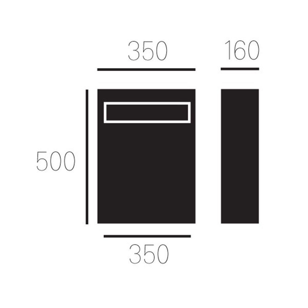 BRIEVENBUS 5000 ZWART