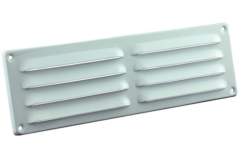ALU SCHOEPENROOSTER 300 X 90MM, KLEINE SCHOEPEN, OMGEZETTE RAND, WIT