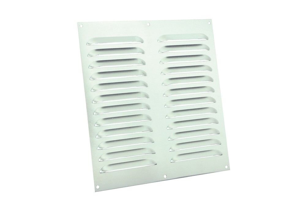 ALU SCHOEPENROOSTER VLAK MODEL 250 X 250MM, KLEINE SCHOEPEN, WIT