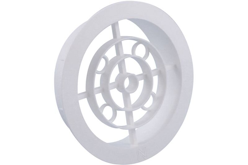 VENTILATIEROOSTER Ø 100MM WIT