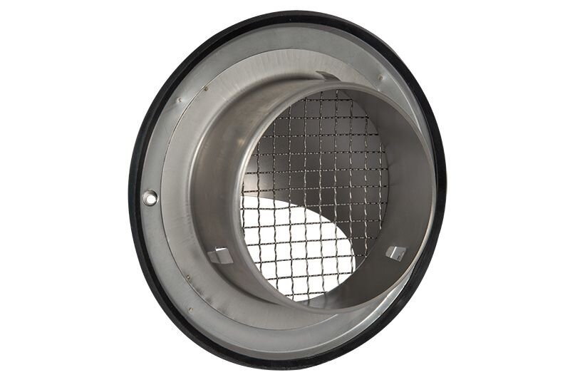 RVS BUITENROOSTER BOL MODEL ROND 125MM
