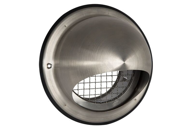 RVS BUITENROOSTER BOL MODEL ROND 125MM