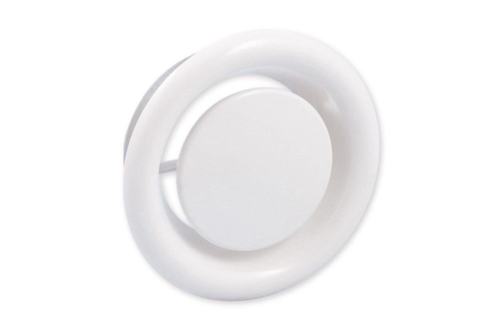 AFZUIGVENTIEL MET AANSLUITBUS 100MM WIT
