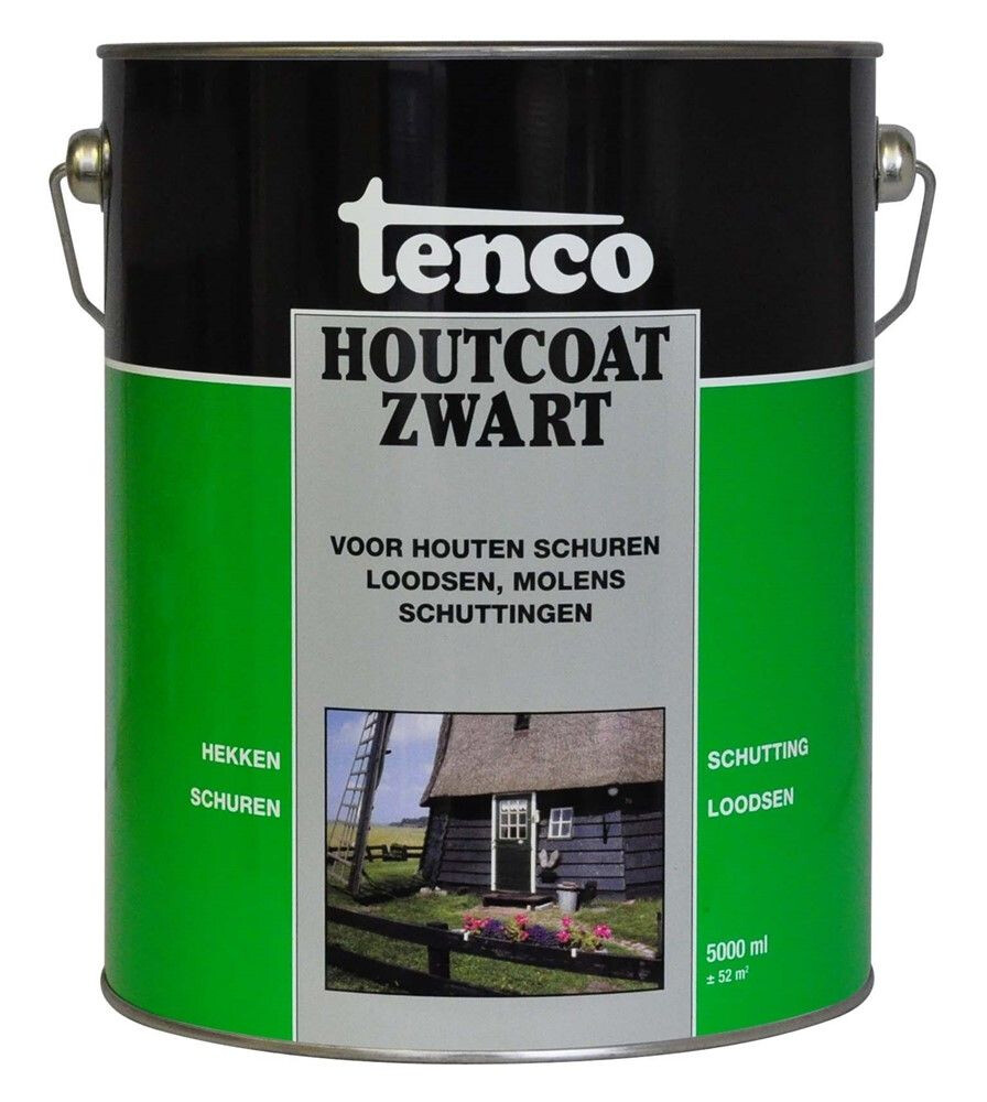 HOUTCOAT ZWART 5 LTR